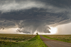 Rare multiple tornadoes and spectacular supercell structure near Beaver, Oklahoma - June 25, 2026