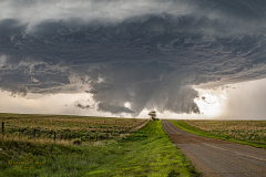Rare multiple tornadoes and spectacular supercell structure near Beaver, Oklahoma - June 25, 2026