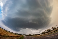 April 11 2022 tornado warned supercell in the area of Atoka Oklahoma