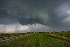 Intense tracking of tornado-warned supercells from Archer City to West, Texas, on April 28, 2026. This severe weather event produced a confirmed tornado that rapidly became completely rain-wrapped, creating a highly dangerous and dramatic atmospheric structure across the Texas landscape. Extreme weather photography and storm chasing by Mauro Greco.