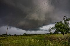Intense tracking of tornado-warned supercells from Archer City to West, Texas, on April 28, 2026. This severe weather event produced a confirmed tornado that rapidly became completely rain-wrapped, creating a highly dangerous and dramatic atmospheric structure across the Texas landscape. Extreme weather photography and storm chasing by Mauro Greco.