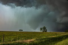 Intense tracking of tornado-warned supercells from Archer City to West, Texas, on April 28, 2026. This severe weather event produced a confirmed tornado that rapidly became completely rain-wrapped, creating a highly dangerous and dramatic atmospheric structure across the Texas landscape. Extreme weather photography and storm chasing by Mauro Greco.