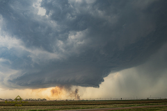 Tornado-warned supercell structure and extreme hail damage in Amarillo, Texas - June 23, 2026