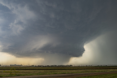 Tornado-warned supercell structure and extreme hail damage in Amarillo, Texas - June 23, 2026
