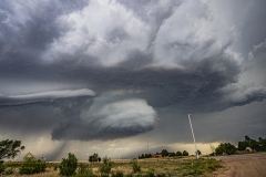 Beautiful tornado-warned supercell structure near Limon, Colorado - June 8, 2026