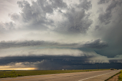 Beautiful tornado-warned supercell structure near Limon, Colorado - June 8, 2026