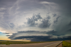 Beautiful tornado-warned supercell structure near Limon, Colorado - June 8, 2026