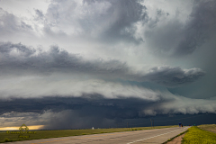 Beautiful tornado-warned supercell structure near Limon, Colorado - June 8, 2026