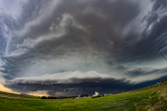 Beautiful tornado-warned supercell structure near Limon, Colorado - June 8, 2026