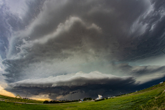 Beautiful tornado-warned supercell structure near Limon, Colorado - June 8, 2026