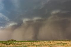 May 02 2021 Sand storm and tornado warned supercell close to Lamar Colorado