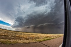May 02 2021 Sand storm and tornado warned supercell close to Lamar Colorado