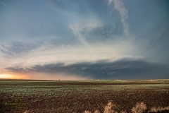 May 24 2023 tornado warned supercell North of Grady New Mexico