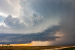May 26 2021 Tornado warned supercell Ellis County Kansas