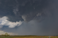 Pre-tornadic supercell structure and brief tornado south of Holyoke, Colorado - May 30, 2026