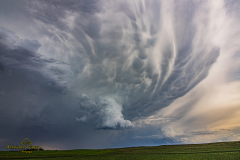Pre-tornadic supercell structure and brief tornado south of Holyoke, Colorado - May 30, 2026