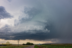 Pre-tornadic supercell structure and brief tornado south of Holyoke, Colorado - May 30, 2026