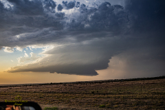 Spectacular "mothership" supercell structure at sunset near Sayre, Oklahoma - May 9, 2026