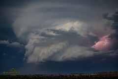 Spectacular "mothership" supercell structure at sunset near Sayre, Oklahoma - May 9, 2026