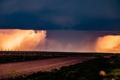 Tornado Rain wrapped May 29 2021 north west of Campo Colorado